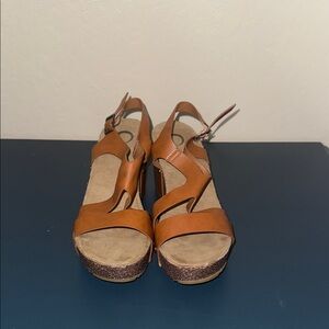 Journee Collection Brown Strappy‎ Wedge